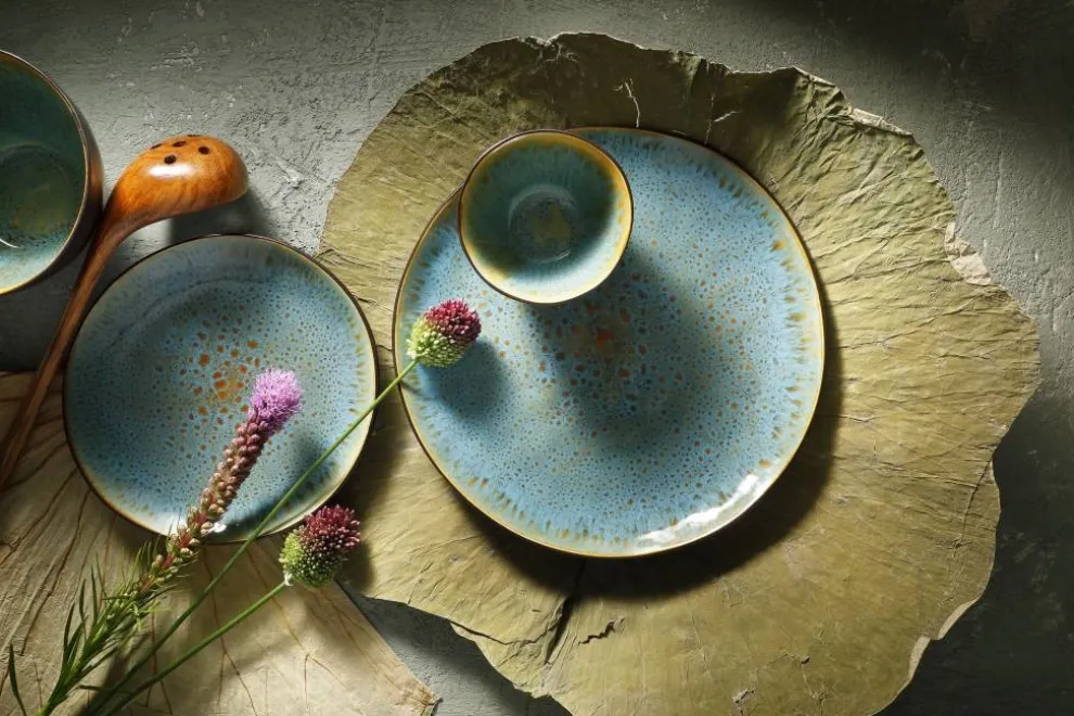 Bordenset Palmer Lotus Turquoise 18 delig (6 personen)