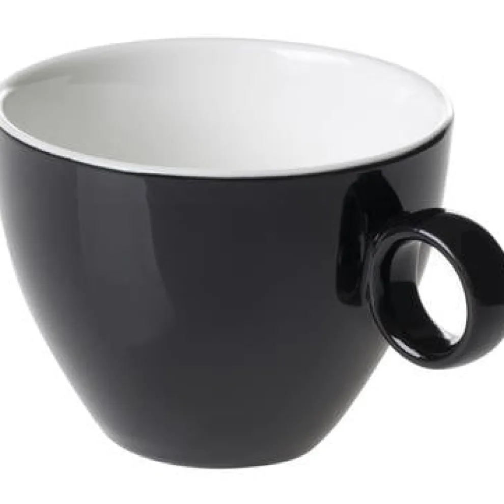 Cappuccinokop 23cl Zwart Maastricht Porselein Bart Colour 531401