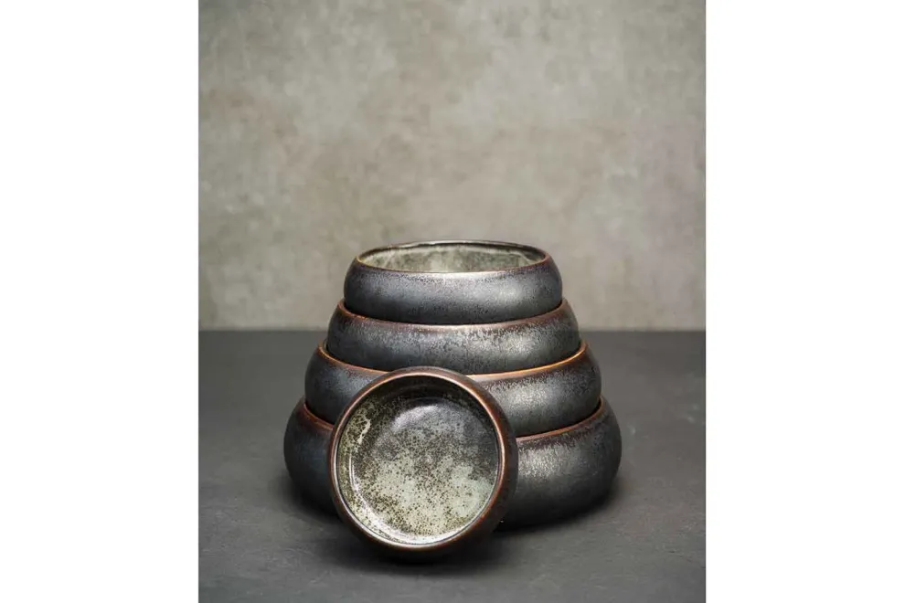 Cosy & Trendy Istra schaal Grijs-groen 20x5,7cm - 4673020