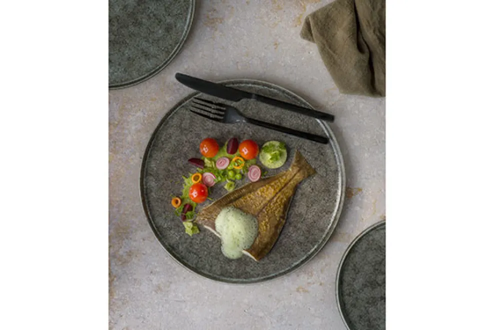 Cosy & Trendy Istra Dessertbord Grijs-Groen D17CM - 4673017