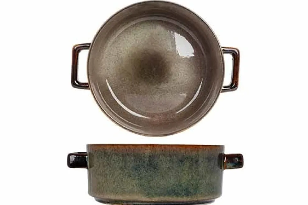 Cosy & Trendy Quintana green Soepkom 45CL D13XH5,5CM 3948013