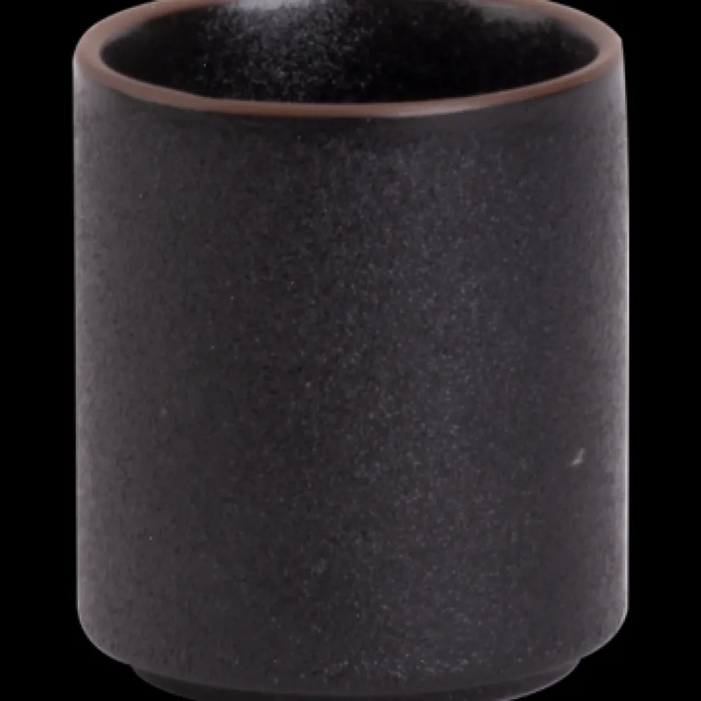 Maastricht Porselein Cafe Noir Schaal Hoog – Mok 6.5 cm Zwart Porselein 535063