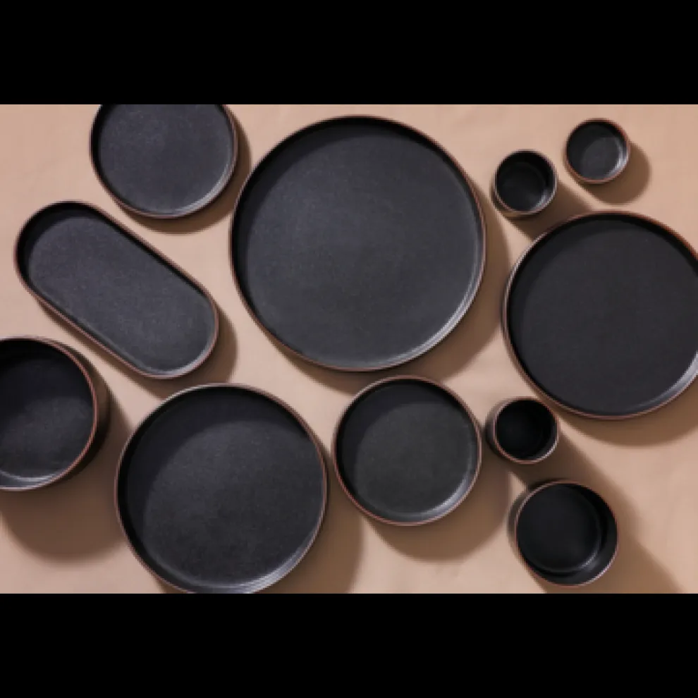 Maastricht Porselein Cafe Noir Schaal Hoog – Mok 6.5 cm Zwart Porselein 535063