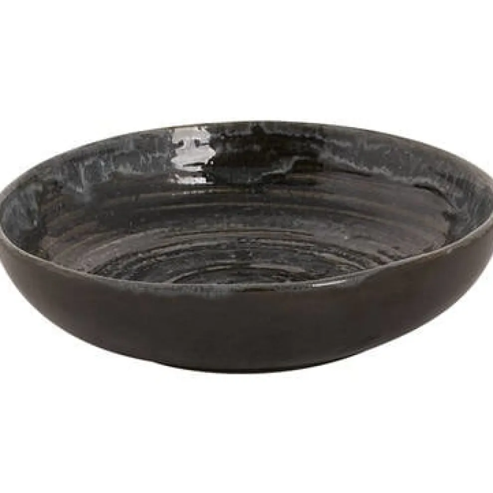 Palmer Metallic Zilver Diep bord 15cm Coupe Stoneware 532406
