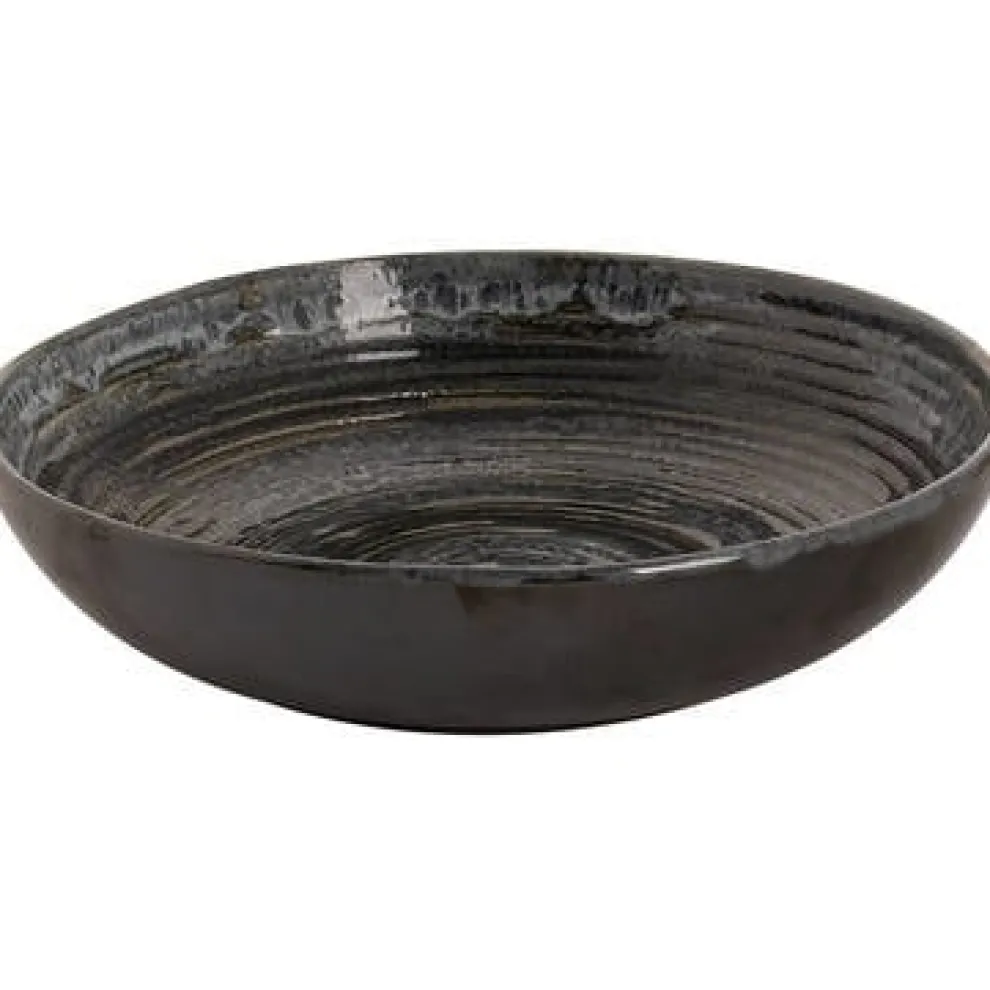 Palmer Metallic Zilver Diep bord 22cm Coupe Stoneware 532407