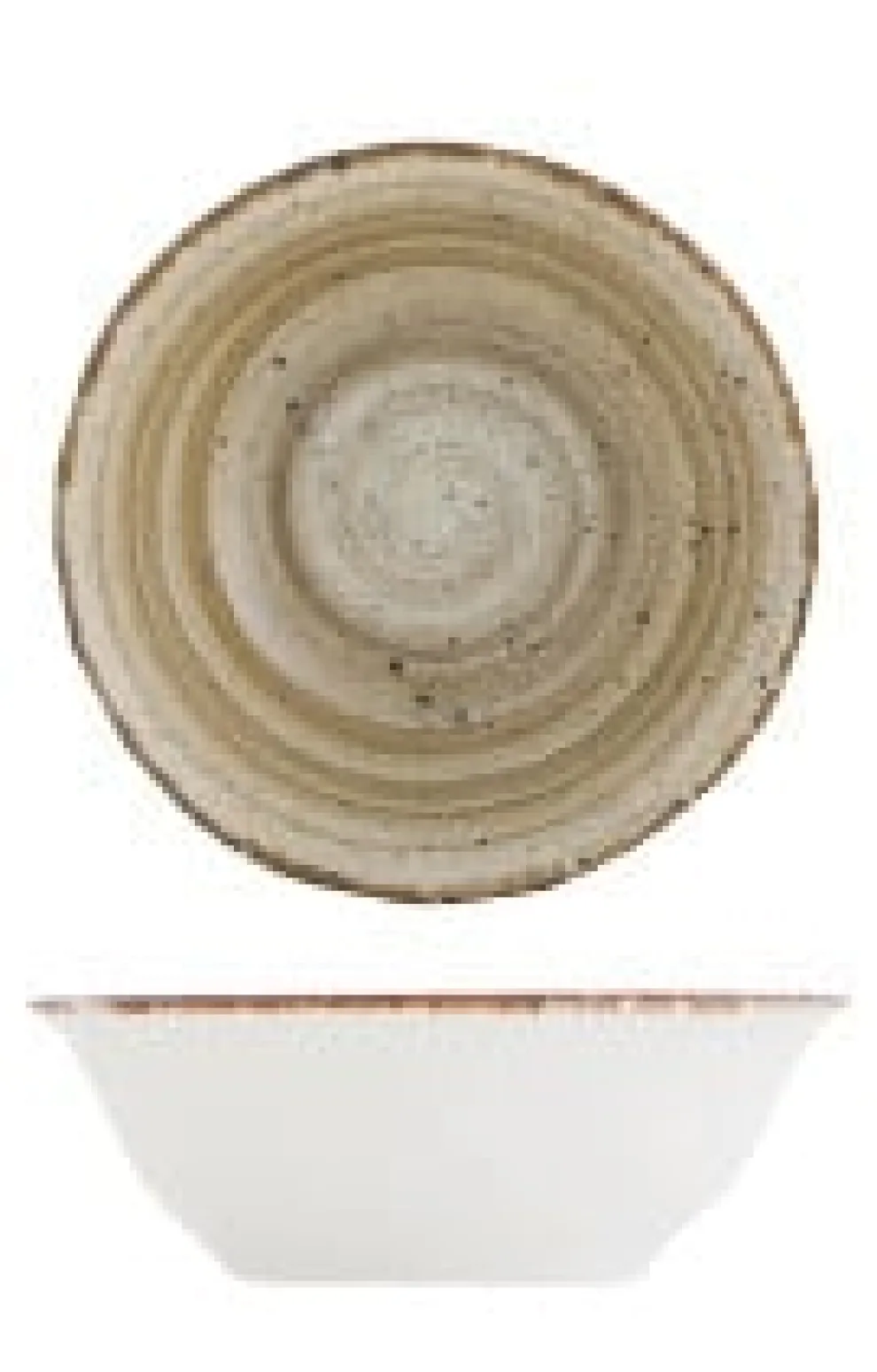 Schaal porselein terra 23cm Gural Ent 617346