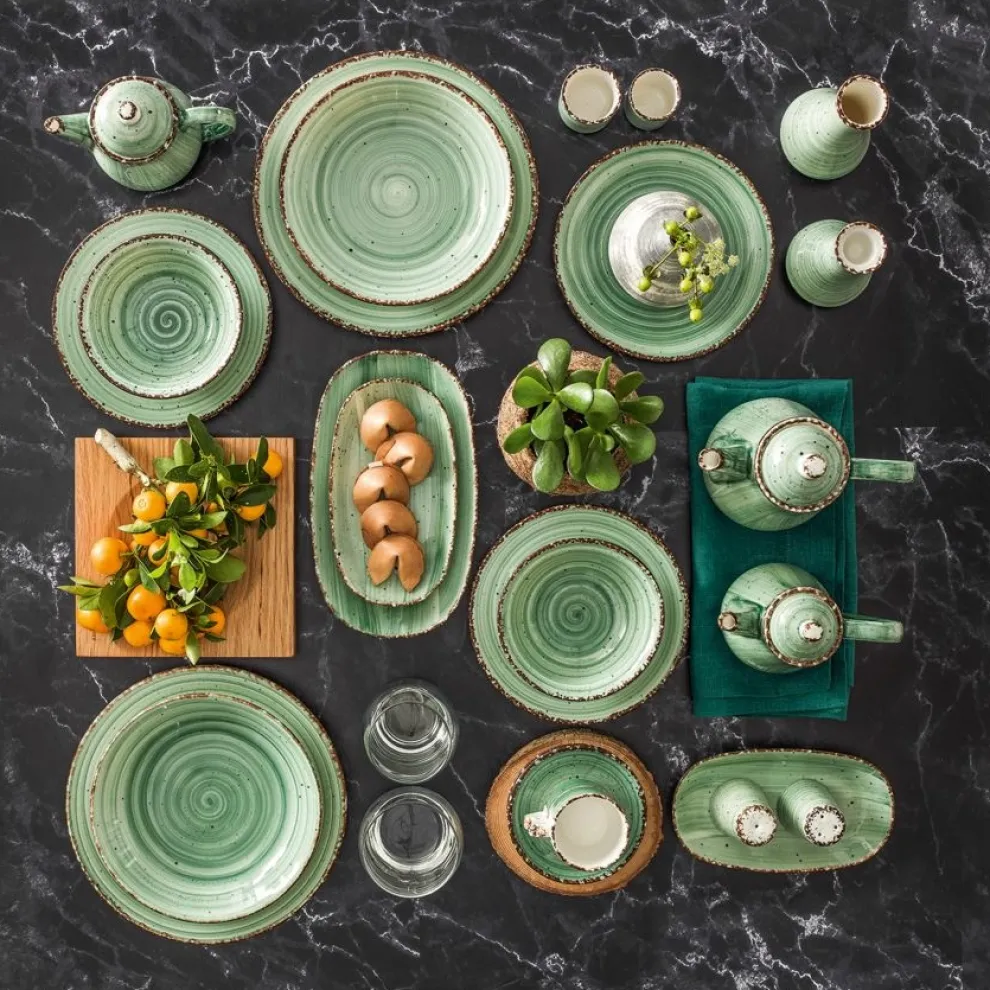 Serviesset Güral Ent Color 24 delig (6 personen)