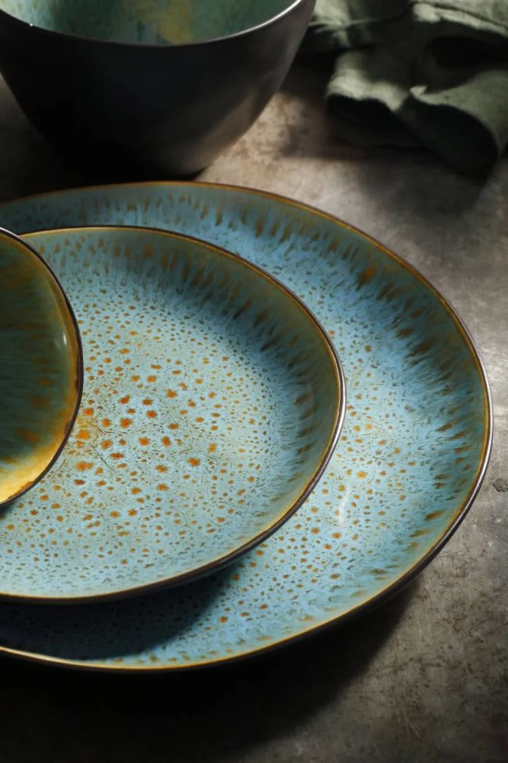 Serviesset Palmer Lotus Turquoise 16 delig (4 personen)