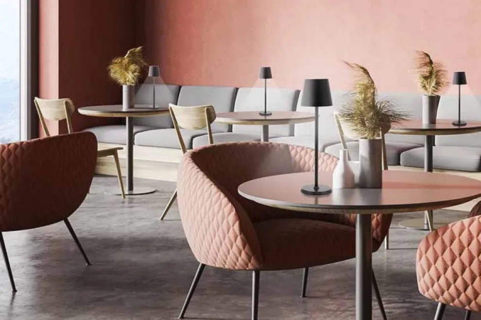 Tafellamp Securit Feline zwart LPFEBL