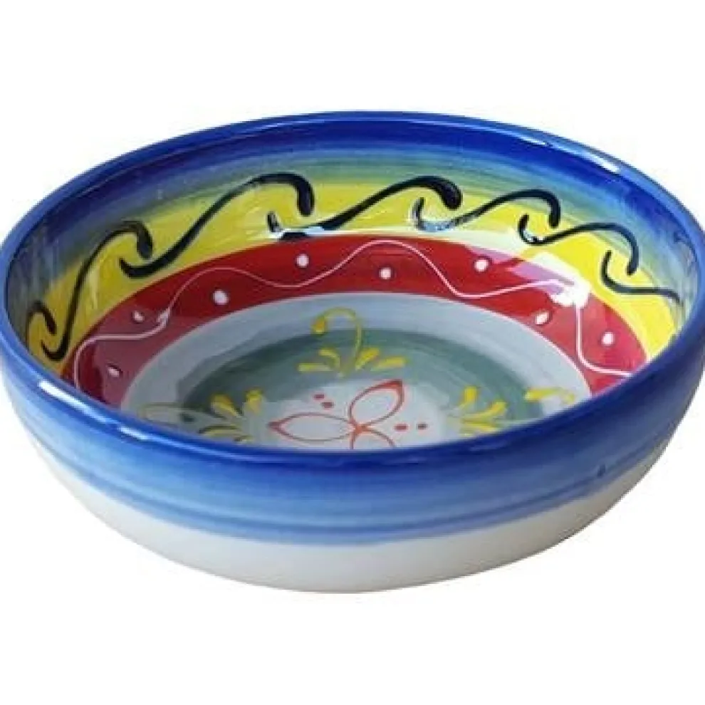 Tapas Kom Girona 14 cm Geel Aardewerk 4 stuks 529572